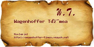 Wagenhoffer Tímea névjegykártya
